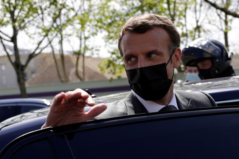 &copy; Reuters. CORONAVIRUS: MACRON PRÉSENTERA VENDREDI LA STRATÉGIE DE SORTIE DE CRISE