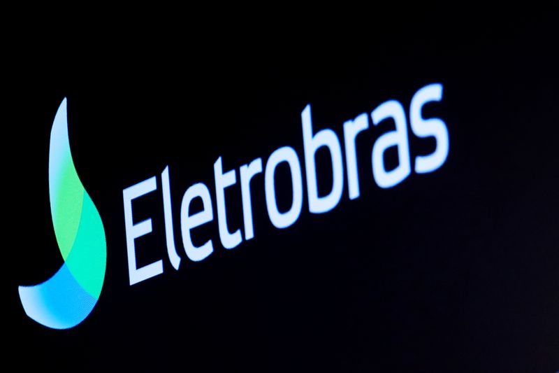 &copy; Reuters. Logo da Eletrobras em tela na bolsa de valores de Nova York, EUA
