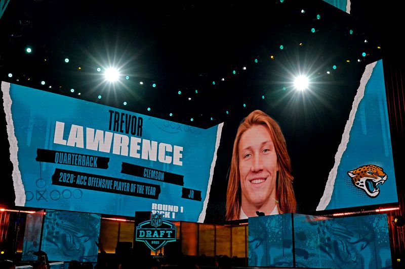 Jaguars select quarterback Lawrence with top pick in NFL Draft