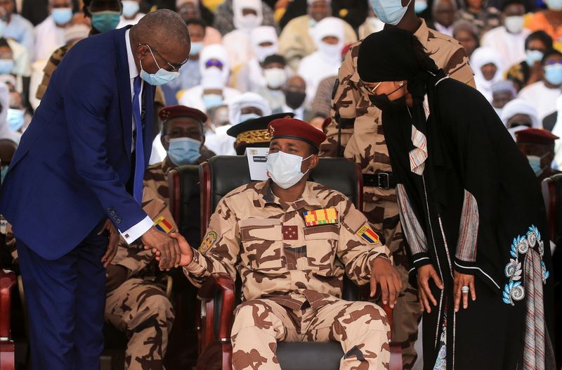 &copy; Reuters. Funeral of late Chad&apos;s President Deby in N&apos;Djamena