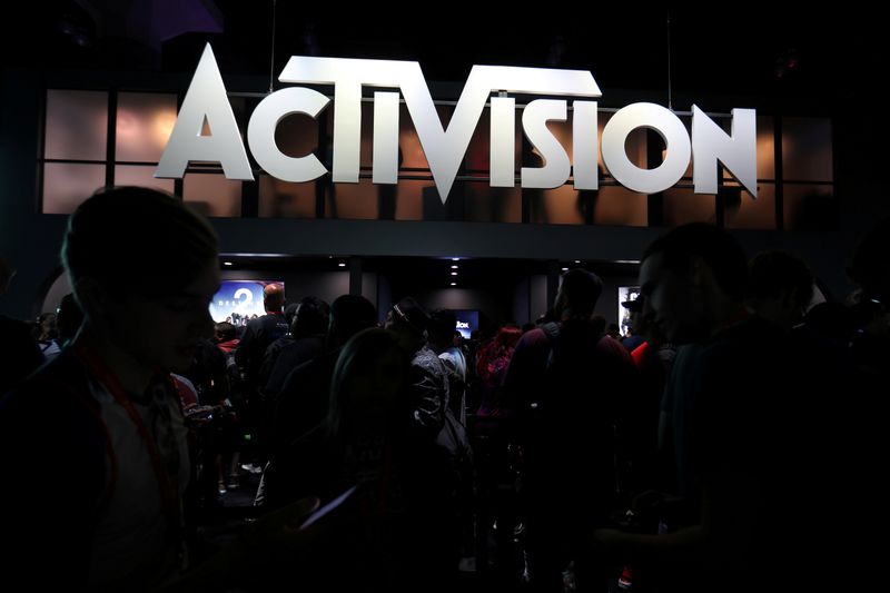 &copy; Reuters. FILE PHOTO: The Activision booth is shown at the E3 2017 Electronic Entertainment Expo in Los Angeles, California, U.S. June 13, 2017.  REUTERS/ Mike Blake