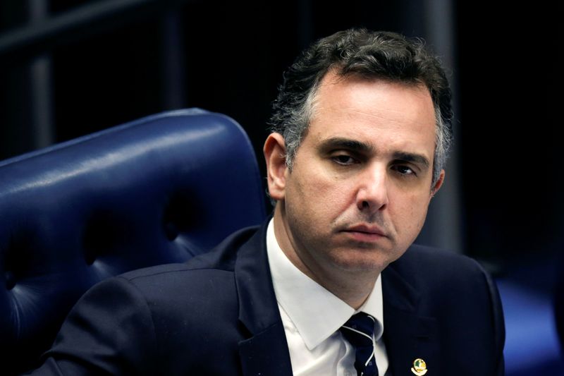 © Reuters. Presidente do Legislativo, Rodrigo Pacheco (DEM-MG), em Brasília
11/02/2021 REUTERS/Adriano Machado