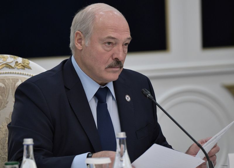 &copy; Reuters. Belarusian President Lukashenko attends a CSTO meeting in Bishkek