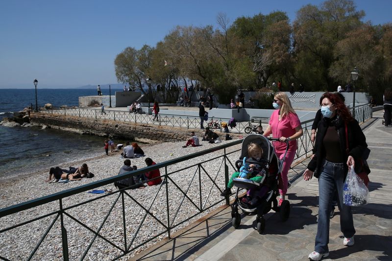 &copy; Reuters. Spread of the coronavirus disease (COVID-19) near Athens