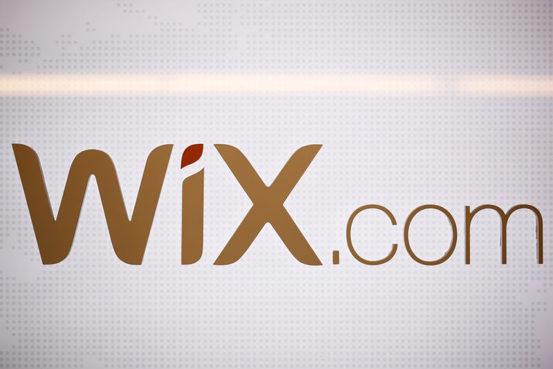 &copy; Reuters. FILE PHOTO: The logo of website-designer firm Wix.com is seen at a high-tech park in Beersheba