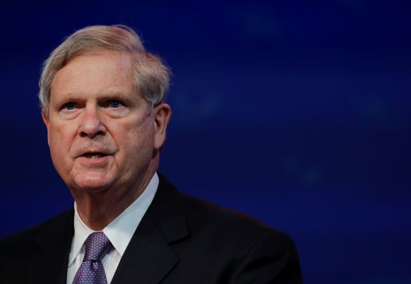 &copy; Reuters. FILE PHOTO: Former Iowa Governor Tom Vilsack, U.S. President-elect Joe Biden's nominee to be Secretary of Agriculture, speaks after Biden announced his nomination among another round of nominees and appointees for his administration during a news conferen