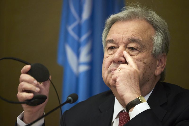 &copy; Reuters. Secretário-geral da ONU, António Guterres, em Genebra
 29/4/2021   REUTERS/Denis Balibouse