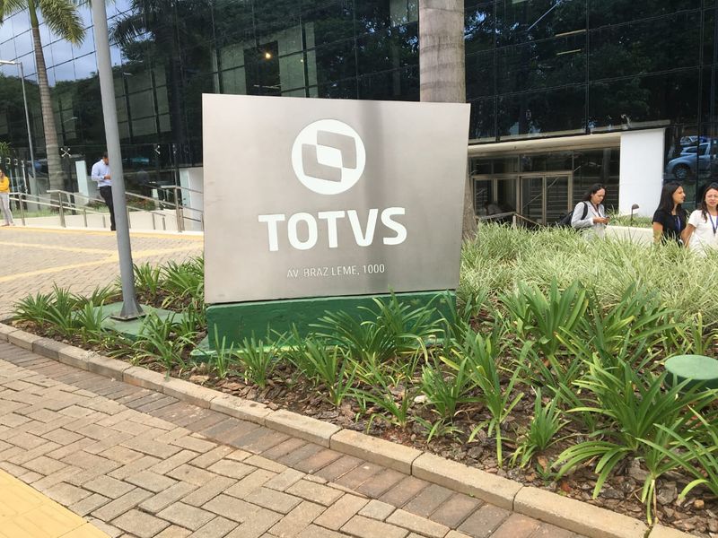 &copy; Reuters. Vista da fachada da matriz da Totvs, em São Paulo. Aluísio Alves/REUTERS.