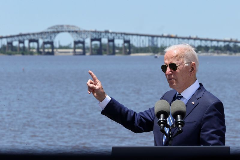 &copy; Reuters. Biden visita Louisiana
 6/5/2021    REUTERS/Jonathan Ernst