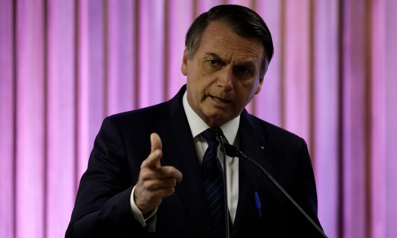&copy; Reuters. Presidente Jair Bolsonaro
20/05/2019
REUTERS/Ricardo Moraes