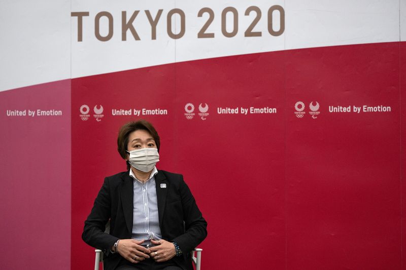 &copy; Reuters. سيكو هاشيموتو رئيسة اللجنة المحلية المنظمة لأولمبياد طوكيو الصيفي 2020 المؤجل في طوكيو يوم الجمعة. صورة لرويترز من ممثل لوكالات الأنباء.