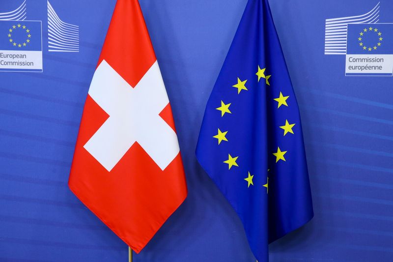 &copy; Reuters. FILE PHOTO: EU Commission head hosts Swiss president for talks on EU-Swiss relations