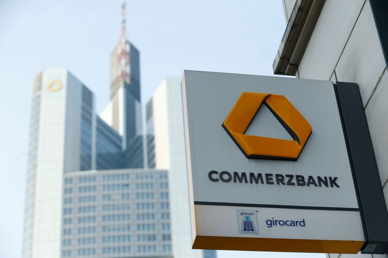 &copy; Reuters. A Commerzbank logo is pictured before the bank's annual news conference in Frankfurt, Germany, February 9, 2017.      REUTERS/Ralph Orlowski