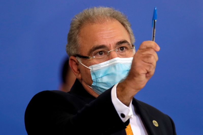 &copy; Reuters. Ministro da Saúde Marcelo Queiroga em Brasília
11/05/2021 REUTERS/Ueslei Marcelino