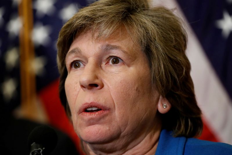 &copy; Reuters. FILE PHOTO: American Federation of Teachers President Randi Weingarten speaks at a news conference to unveil congressional Democrat's "A Better Deal" economic agenda on Capitol Hill in Washington, U.S., November 1, 2017. REUTERS/Aaron P. Bernstein/File Ph