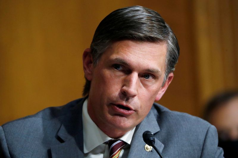 &copy; Reuters. FILE PHOTO: U.S.  Sen. Martin Heinrich (D-NM) speaks during a Senate Intelligence Committee nomination hearing for Rep. John Ratcliffe (R-TX), on Capitol Hill in Washington, U.S., May 5, 2020. Andrew Harnik/Pool via REUTERS//File Photo