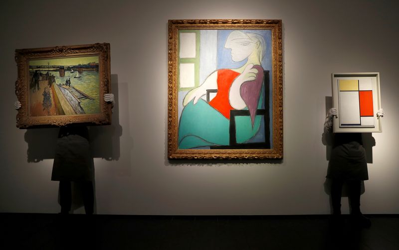 &copy; Reuters. Pintura a óleo de Picasso é vendida por US$103 milhões em leilão 
 22/4/2021   REUTERS/Peter Nicholls 