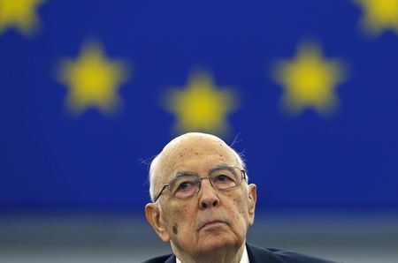 © Reuters. Il presidente della Repubblica Giorgio Napolitano