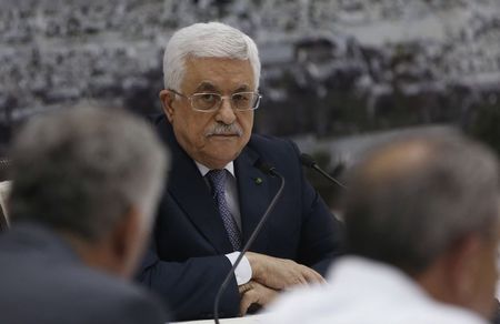 © Reuters. Il presidente palestinese Mahmoud Abbas