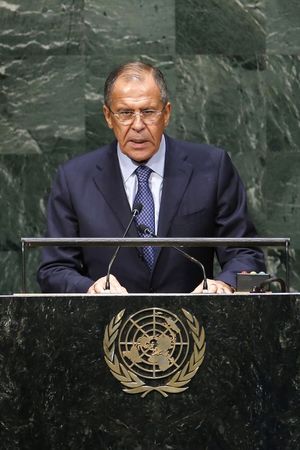 © Reuters. في خطاب بالأمم المتحدة..روسيا تتهم أمريكا بفرض وصايتها على العالم