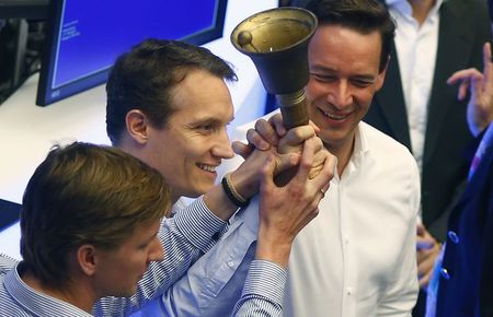 © Reuters. Rocket Internet cae un 14 por ciento en su debut en bolsa