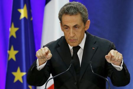 © Reuters. NICOLAS SARKOZY SE PRONONCE POUR DES PRIMAIRES OUVERTES