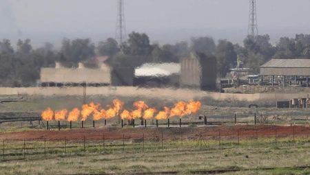 © Reuters. Baba-Gargur oilfield is seen in Kirkuk