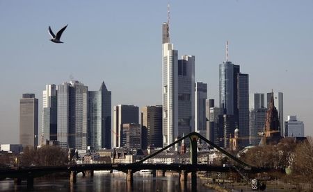 © Reuters. General view of Frankfurt skyline