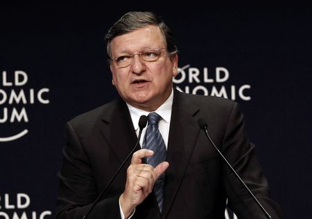 © Reuters. Il presidente della Commissione Ue Jose Manuel Barroso