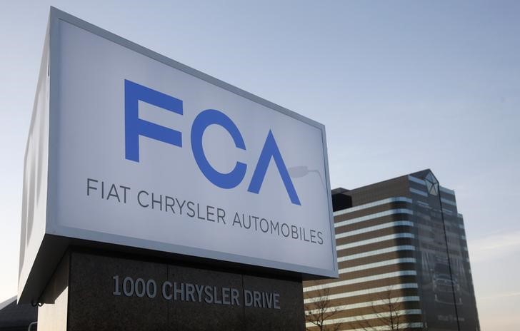 &copy; Reuters A new Fiat Chrysler Automobiles sign is pictured after being unveiled at Chrysler Group World Headquarters in Auburn Hills, Michigan