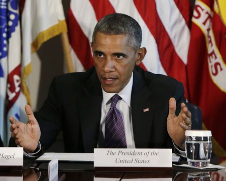 © Reuters. أوباما أقر العمل العسكري قبل تبلور معالم التحالف ضد الدولة الإسلامية