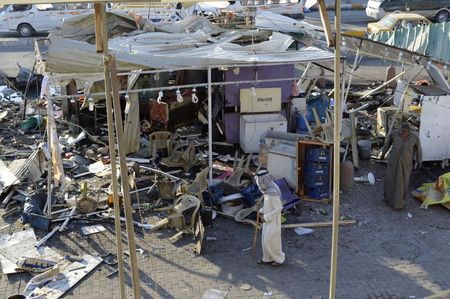 © Reuters. Un ataque suicida mata a 11 personas en un mercado al norte de Bagdad