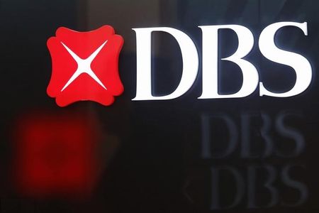 © Reuters. A Development Bank of Singapore (DBS) logo is pictured at a branch office in Singapore