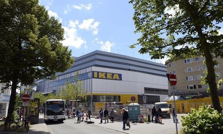 © Reuters. General view of IKEA's first city centre store in Hamburg