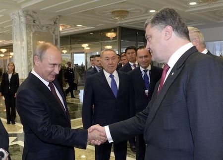 © Reuters. اجتماع محتمل يبن بوتين وبوروشينكو في ميلانو الأسبوع الجاري