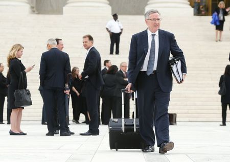 © Reuters. Phillips departs after arguments at the U.S. Supreme Court in Washington