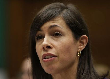 © Reuters. FCC Commissioner Rosenworcel testifies before the House Communications and Technology panel on Capitol Hill in Washington