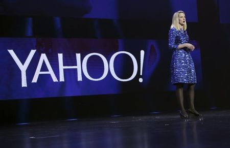 © Reuters. Yahoo CEO Marissa Mayer delivers her keynote address at the annual Consumer Electronics Show (CES) in Las Vegas