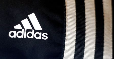 © Reuters. File photo of Adidas logo