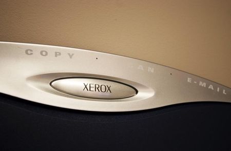© Reuters. A generic picture of a Xerox logo on a photocopier.
