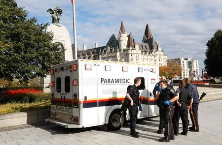 © Reuters. Informan de tiroteo cerca del Parlamento canadiense