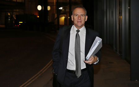 © Reuters. Tesco Plc. CEO Lewis arrives for Tesco's interim results announcement in London