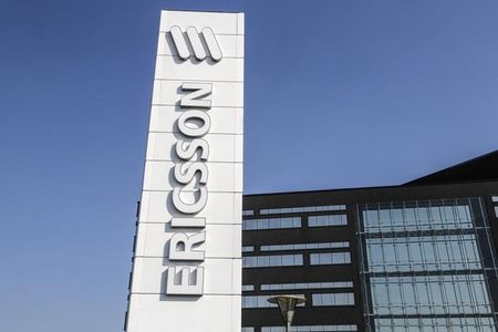 © Reuters. A general view of an office of Swedish telecom giant Ericsson is seen in Lund