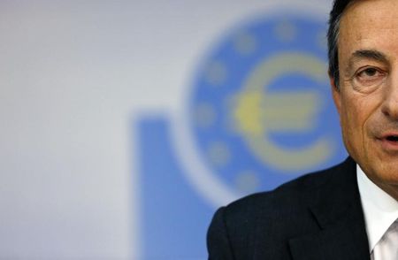 © Reuters. Il presidente della Banca centrale europea Mario Draghi