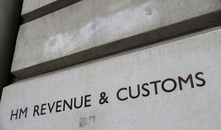 © Reuters. The name is engraved into the stone on the entrance to the HM Revenue & Customs building in Whitehall, central London