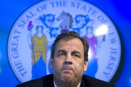 © Reuters. Governor of New Jersey Chris Christie speaks during a news conference about New York's first case of Ebola, in New York