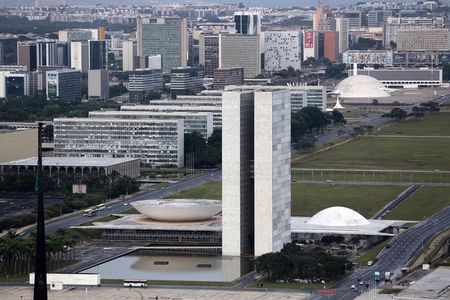© Reuters. Vista aérea do Congresso Nacional, em Brasília