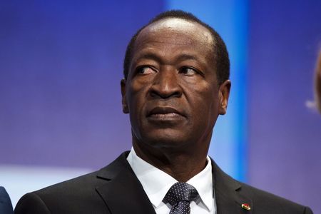 © Reuters. President of Burkina Faso, Blaise Compaore at the Clinton Global Initiative in New York