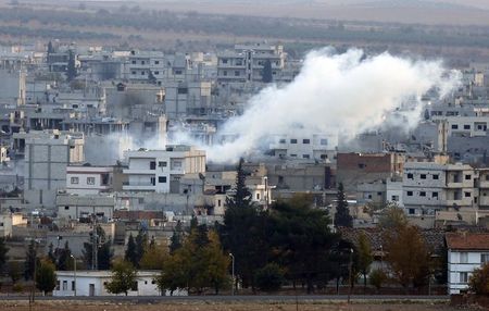 © Reuters. أمريكا والحلفاء ينفذون 30 غارة جوية على الدولة الإسلامية في سوريا والعراق