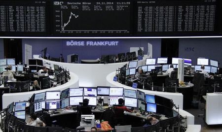 © Reuters. La Borsa di Francoforte, oggi